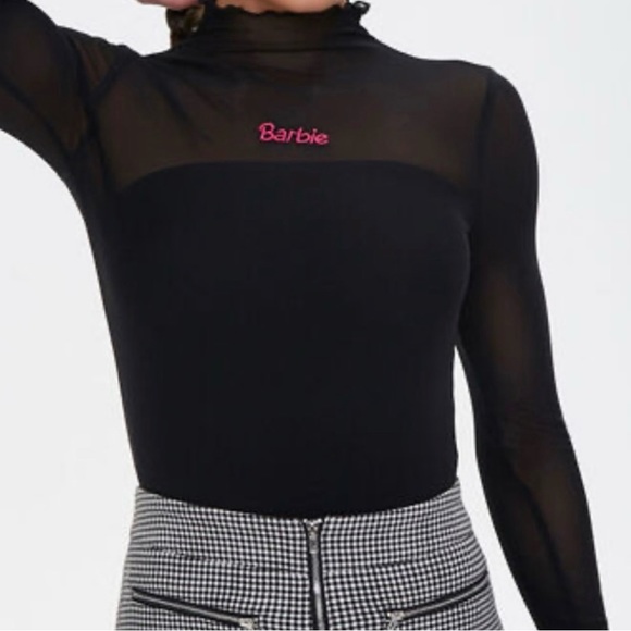 Forever 21 Tops - Barbie Black Mesh Top
